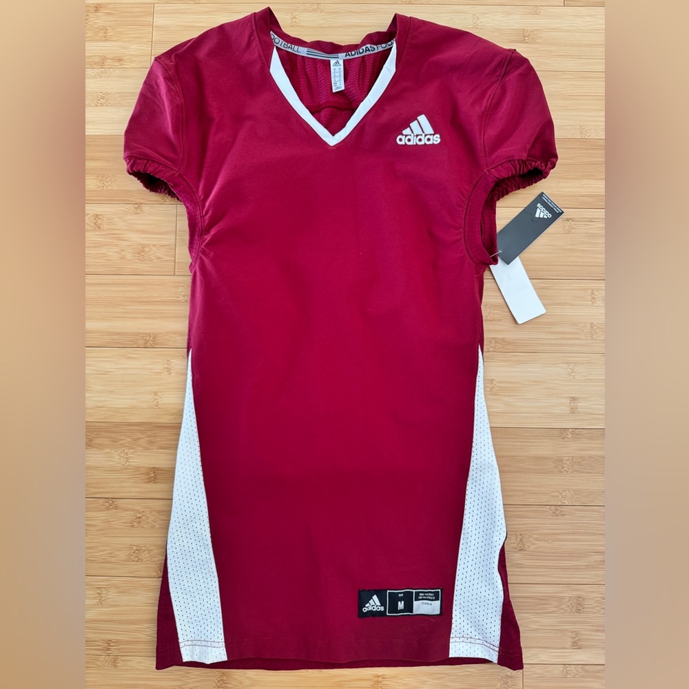Adidas Football Practice Jersey Men's Size M Red/White NWT